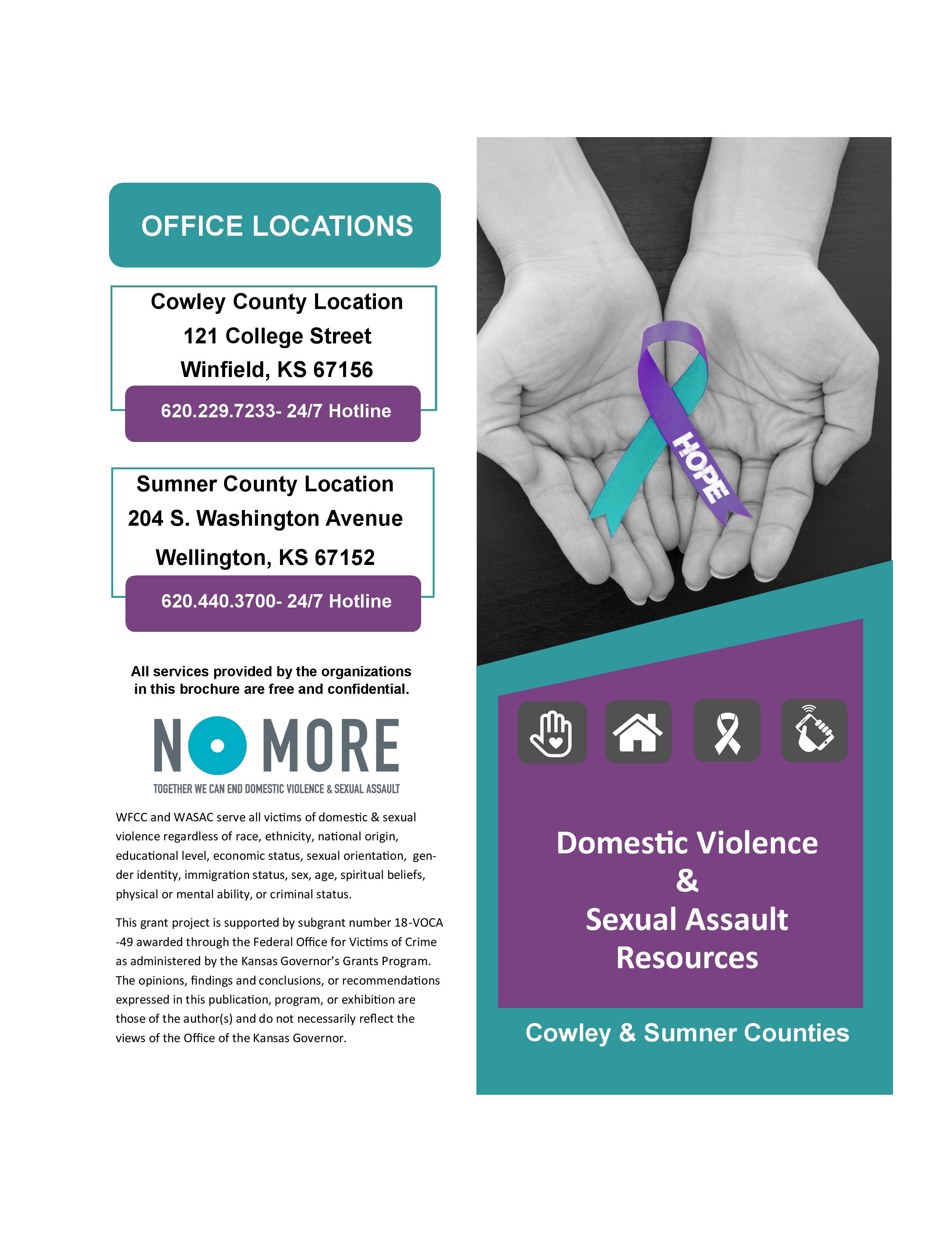 Wichita Area Sexual Assault Center Services In Cowley And Sumner County 